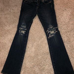 American Eagle Distressed bootcut jeans
